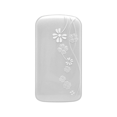 Processo decorativo delle parti di IMD con doppia progettazione parteggiata del fiore di bianco sporco del film